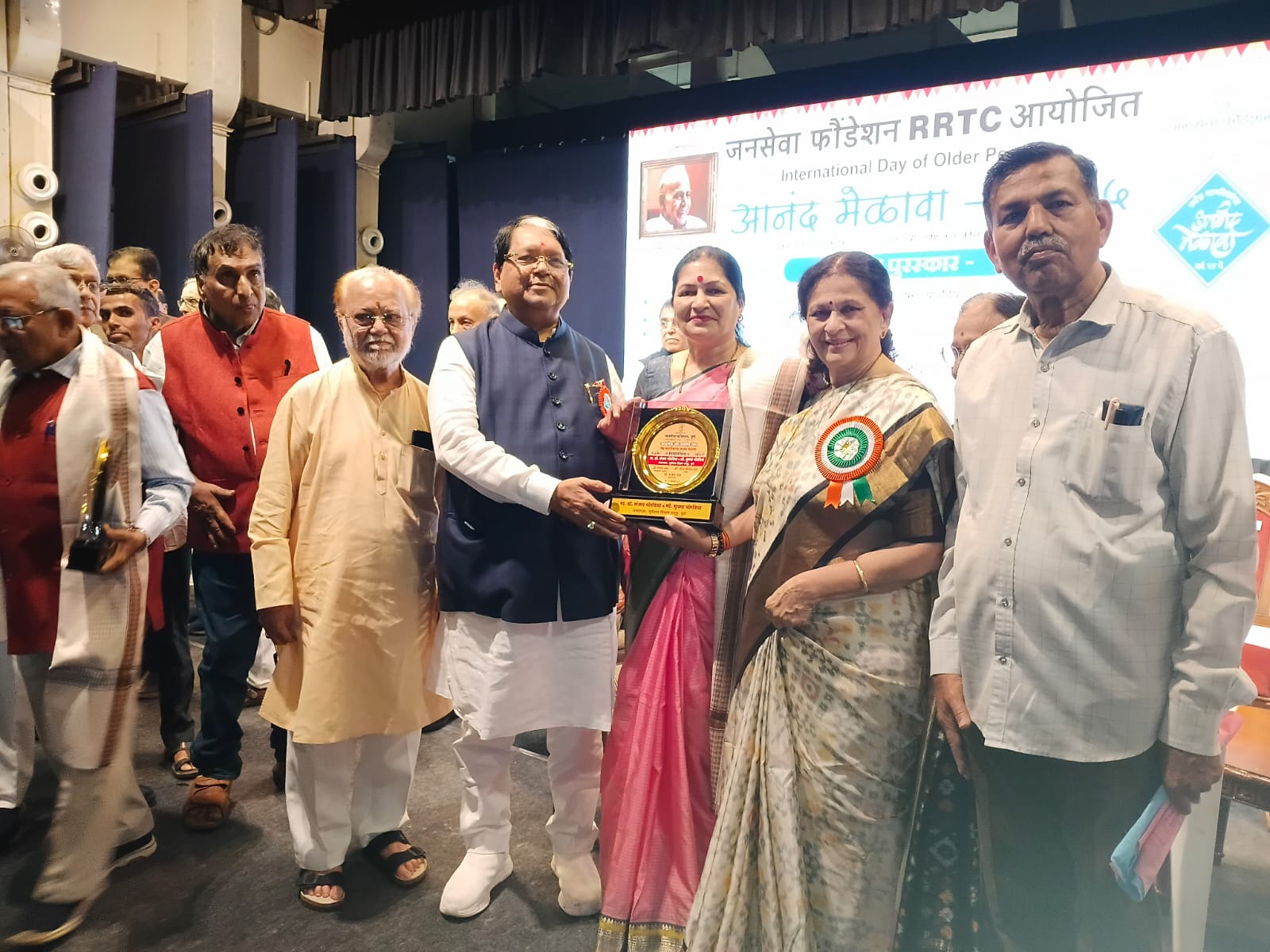 Suryadatta Leaders Felicitated at International Senior Citizen Day Celebration