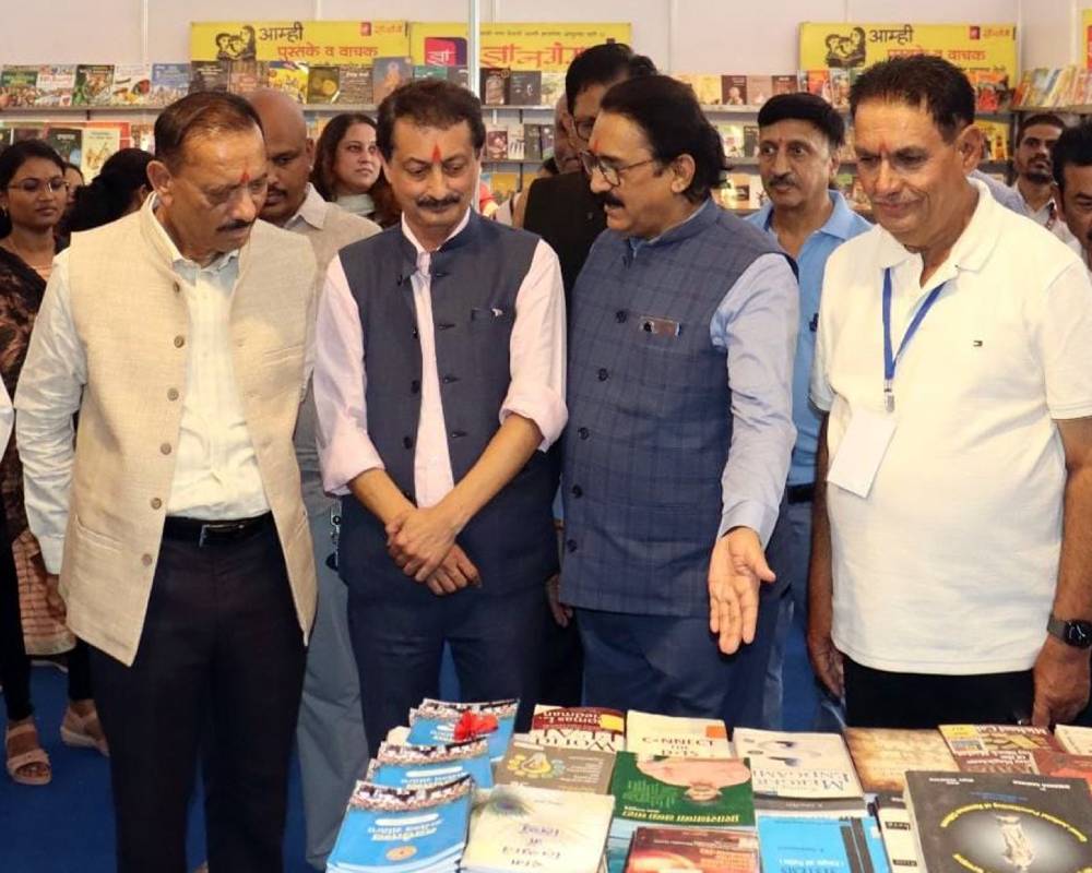 Suryadatta Education Foundation promotes reading culture through free book distribution at Pune Book Fair 2026.